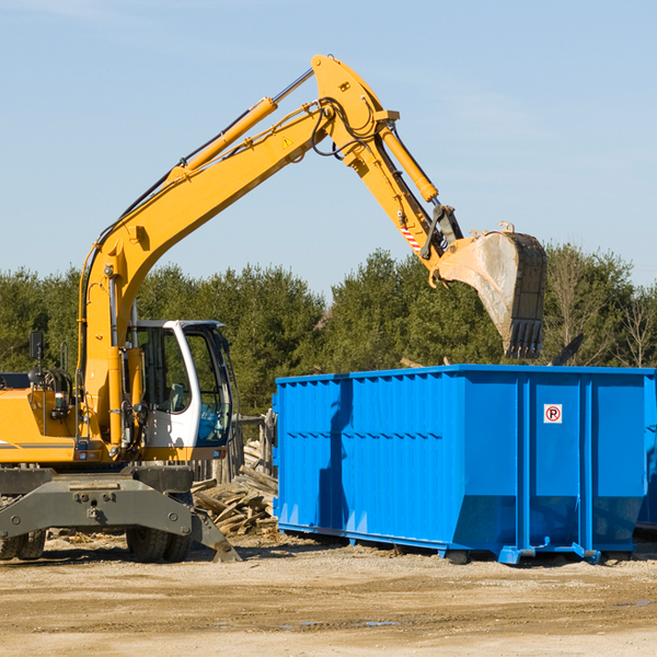 are there any restrictions on where a residential dumpster can be placed in Lewiston Woodville NC